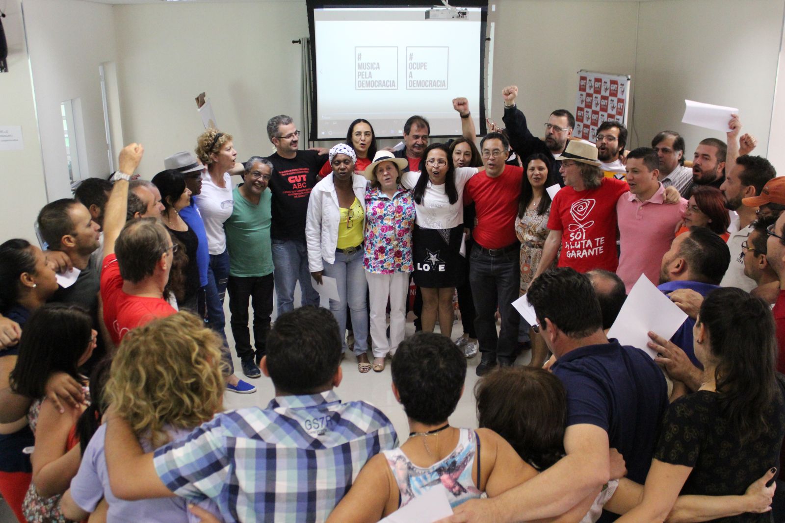 Turmas dos novos cursos de formação -  Foto: CUT/SP